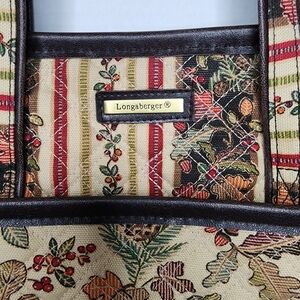 Longaberger Floral Tapestry Bag
